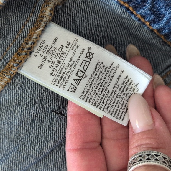 Gap Disney Kids Jean Jacket - Dark Blue - Picture 8 of 8